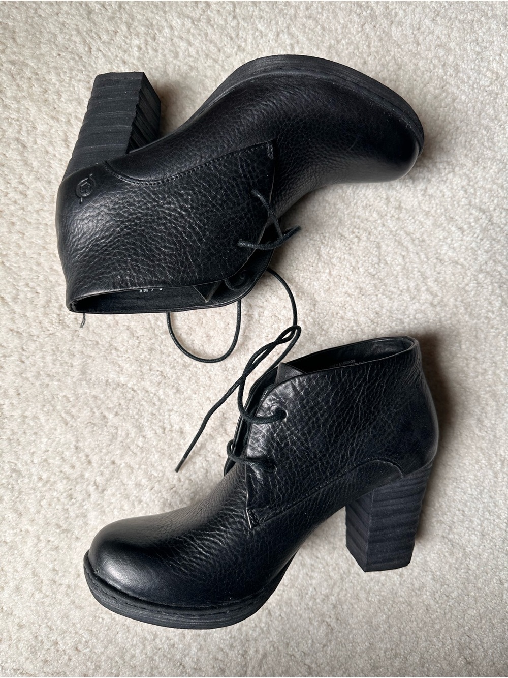 BORN B.O.C Ramsey Leather lace up Booties 6 / 36.5
